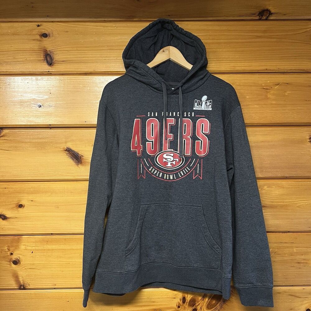 San Francisco 49ers Hoodie Mens Large NFL Football Pullover Sweatshirt Team Appa